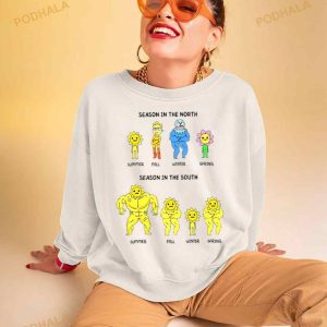 Difference Between Season In The North And Season In The South Shirt 2