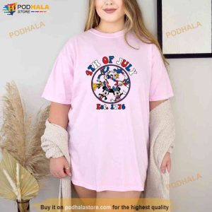 Disney 4th Of July Est 1776 Shirt Mickey And Friends Independence Day Tshirt