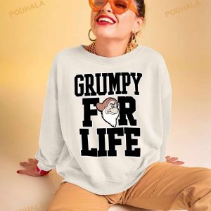 Disney Adult Dwarfs Grumpy For Life Shirt