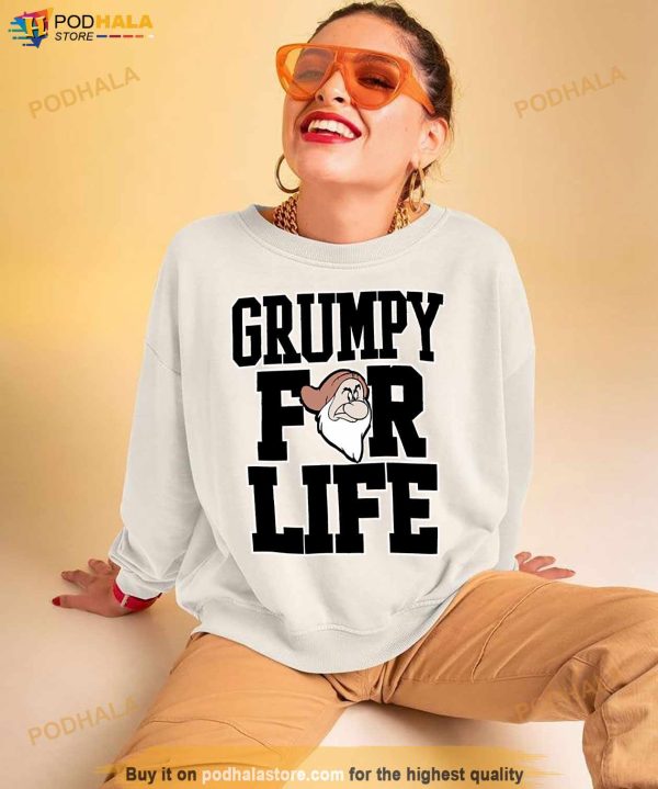 Disney Adult Dwarfs Grumpy For Life Shirt