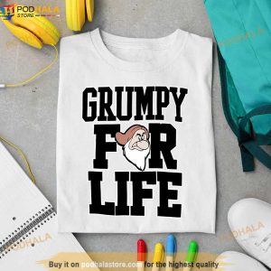 Disney Adult Dwarfs Grumpy For Life Shirt 3