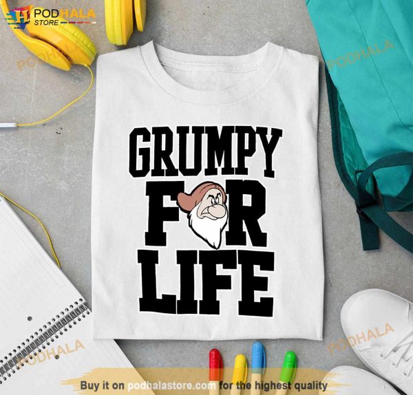 Disney Adult Dwarfs Grumpy For Life Shirt