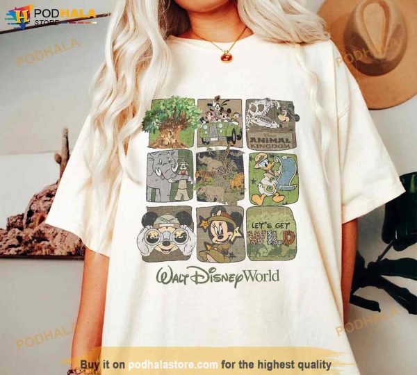 Disney Animal Kingdom Mickey and Friends Shirt, Safari Mickey Safari Shirt