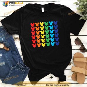 Disney Mickey Mouse Rainbow Icons Shirt 3
