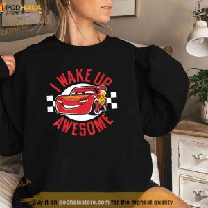 Disney Pixar Cars 3 McQueen Wake Up Awesome Graphic Shirt