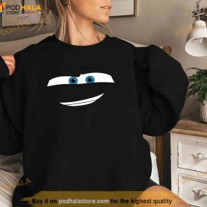 Disney Pixar Cars Lightning Mcqueen Big Face Short Sleeve Shirt 3