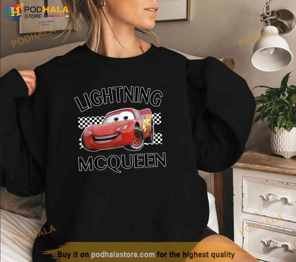 Disney Pixar Cars Lightning McQueen Finish Graphic Shirt