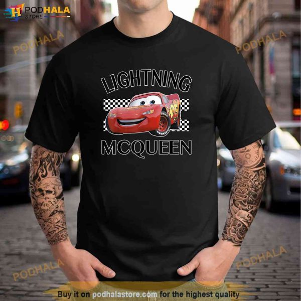 Disney Pixar Cars Lightning McQueen Finish Graphic Shirt