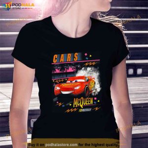 Disney Pixar Cars Lightning Mcqueen Palm Tree Sunset Shirt 2