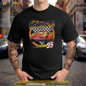 Disney Pixar Cars Lightning McQueen Vintage Race Shirt