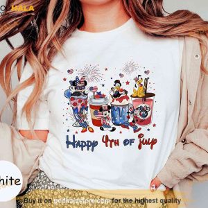 Disney Snacks Coffee 4th Of July Shirt, Mickey And Friends Disney Patriotic Gift