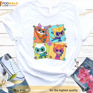 Disney Superkitties Pounce Character Shirt, Bitsy Ginny Buddy Sparks Shirt