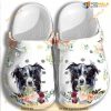 Dog Flower Croc Shoes For Women