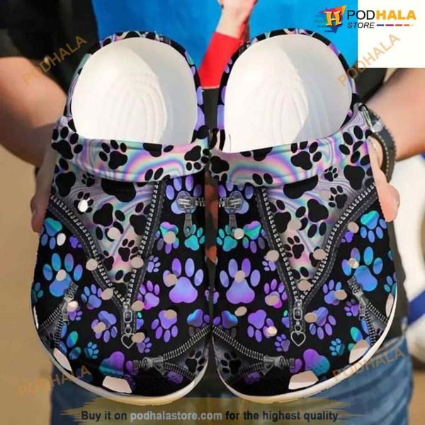 Dog Holo Paw Crocs Clog Shoes For Men Women
