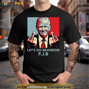 Trump write on Biden's forehead let's go Brandon shirt, hoodie, sweater and  v-neck t-shirt