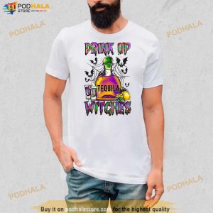 Drink Up Witches Halloween Costume Tequila Wine Lover T Shirt 2