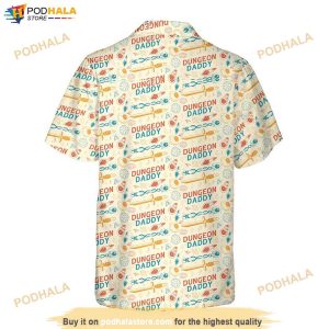 Dungeon Daddy Dnd Hawaiian Shirt Dungeons And Dragons Button Up Shirt 3