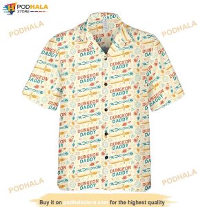 Dungeon Daddy Dnd Hawaiian Shirt Dungeons And Dragons Button Up Shirt 4