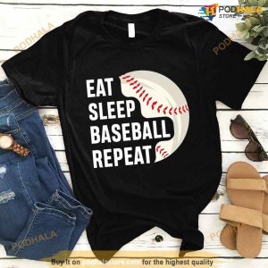 Eat Sleep Baseball Repeat Logo Shirt