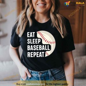 Eat Sleep Baseball Repeat Logo Shirt 2