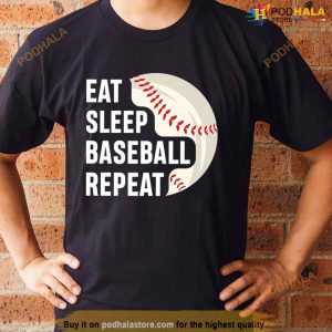Eat Sleep Baseball Repeat Logo Shirt 3