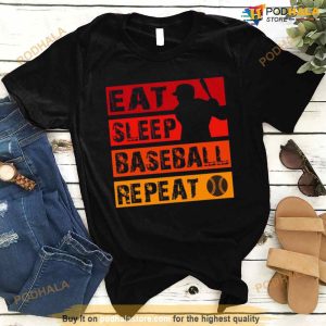 Eat Sleep Baseball Repeat Vintage Shirt