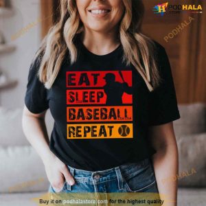 Eat Sleep Baseball Repeat Vintage Shirt 2