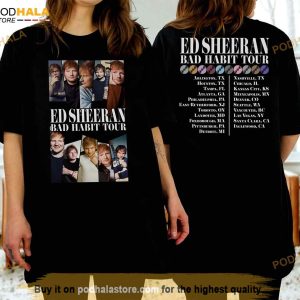 Ed Sheeran Bad Habit Tour Shirt, Ed Sheeran Concert T-Shirt