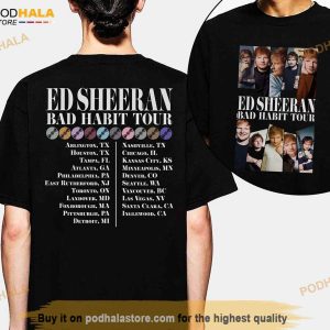 Ed Sheeran Bad Habit Tour Shirt Ed Sheeran Concert T shirt 2