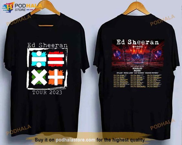Ed Sheeran Mathematics 2023 Tour Unisex Shirt, World Music Tour Fan Tee