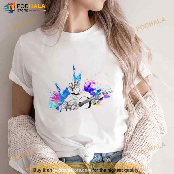 Ed Sheeran Music Tour 2023 Colorful Shirt