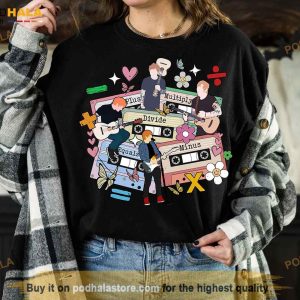 Ed Sheeran Shirt Cassettes Unisex Shirt 2023 Mathematics America Tour TShirt
