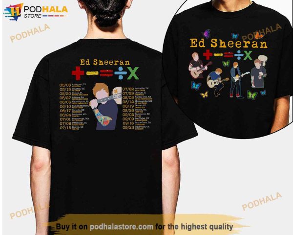 Ed Sheeran Tour 2023 Bad Habit Shirt, The Mathletics Tour Merch
