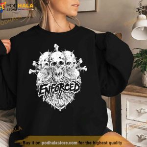 Enforced Spiked Skulls Shirt