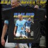 Erling Haaland Man City Shirt, Manchester City 90s Vintage Rap Football Tee