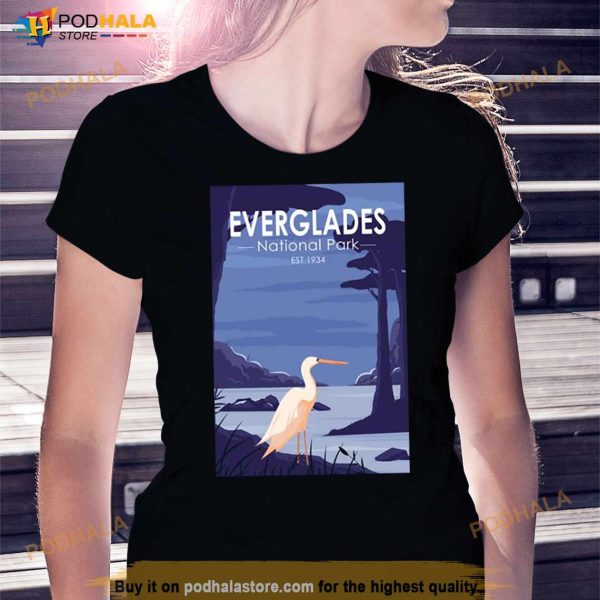 Everglades National Park Egret Vintage Shirt