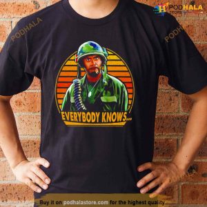 Everybody Knows Army Vintage Shirt 3