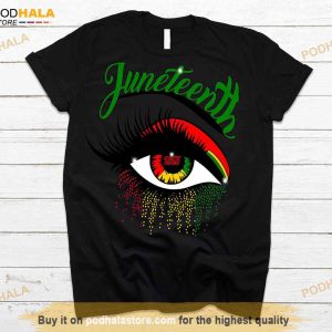 Eye Black History Lives Matter Shirt, Juneteenth Independence Day Merch