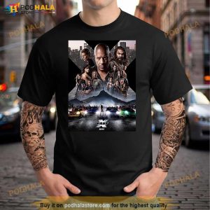 Fast And Furious New Poster Movie Vintage T Shirt