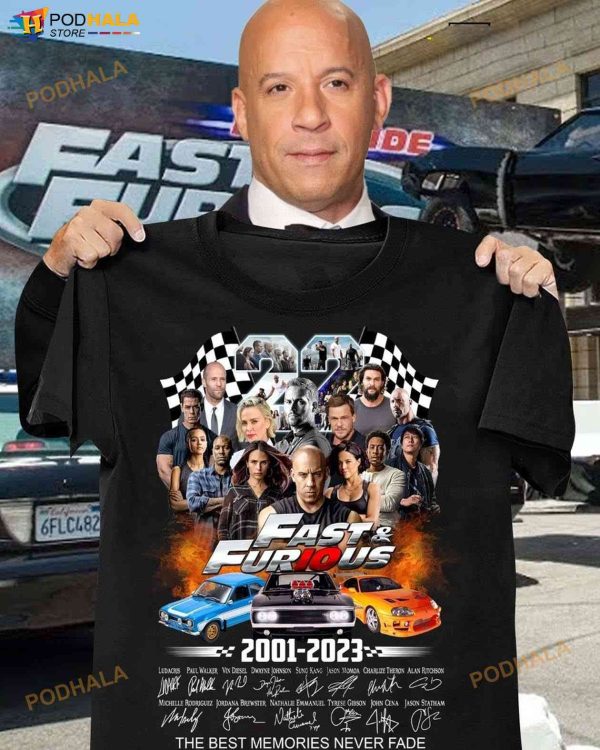 Fast And Furious Shirt, 22 Years Of The Fast And Furious Tee, Fast X 2023 Movie