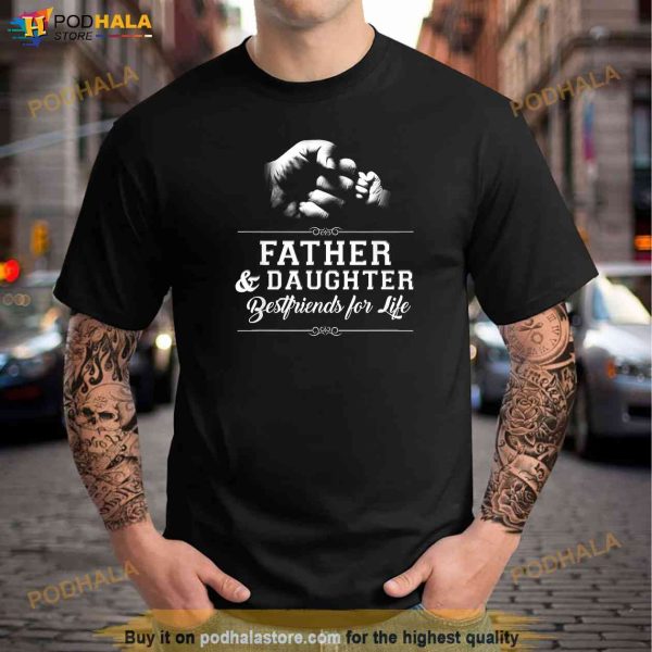 Father Daughter Friends Fist Bump Shirt, Dad Fathers Day T-Shirt