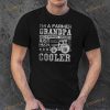 Fathers Day Gift Idea Grandpa Tractor Farmer Shirt