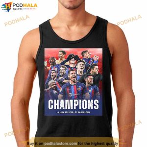 Fc Barcelona The Champions Of Spain T Shirt 2