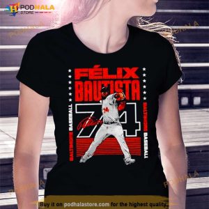 Felix Bautista Baltimore Baseball No 74 Signature Shirt 3