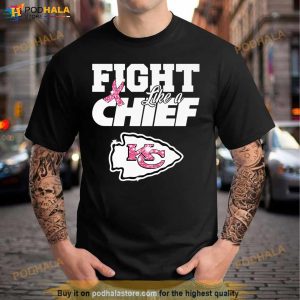 Fight Like A Kansas City Chiefs Breast Cancer Awareness Shirt 3