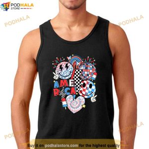 Fireworks America Patriotic Happy 4th Of July Lighting Funny Shirt