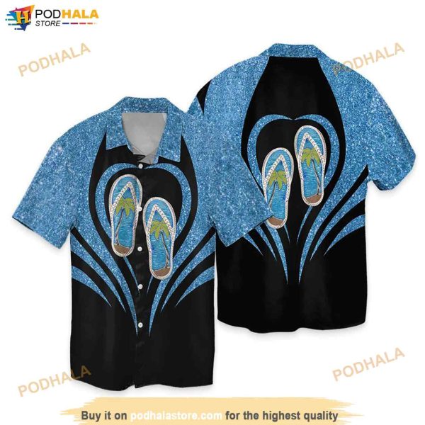 Flip Flop Funny Hawaiian Shirt, Hawaiian Button Up Shirt