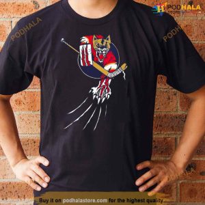 Florida Hockey Player Goalie Beast Ice Panther Cat Cougar T Shirt