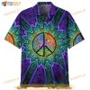 Flower Hippie Funny Hawaiian Shirt, Hawaiian Button Up Shirt