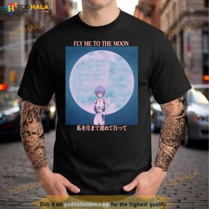 Fly Me To The Moon Take Me To The Moon Neon Genesis Evangelion Shirt 3